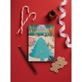 thumbnail image 3 of Christmas Tree Pool with Santa and his Reindeer - Funny Holiday Cards - 18 cards, 3 of 5