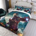 thumbnail image 3 of Iron Man Themed Bed Sheet Set Three Piece Set 53x79 Inches Comfortable And Skin Friendly Unique Design Creating A Star Studded Night, 3 of 6