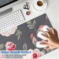 thumbnail image 4 of Long Mouse Pads for Desk,Pioneer Flower Floral Print Pattern Desk Mats on Top Of Desks, Desk Mouse Pad Extra Large with 3mm Non-Slip Base and Stitched Edge for Gaming,Office,Work,Home 31.5"x11.8", 4 of 6