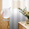 thumbnail image 1 of No Hook Shower Curtain with Built-in Rings - Grey White Gradient Washable Waterproof Fabric Bathroom Curtains for Hotel,Rentals, Stall 54 X 78 Inch , Abstract Watercolor, 1 of 8