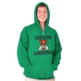 thumbnail image 5 of Crushing Christmas Nutcracker Pun Zip Up Hoodie Men's Women's Brisco Brands 3X, 5 of 6