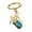 Gold-color-Blue, variant on Sturdy Alloy Golf Accessory Keychain With Fine Detail Suitable For Men And Women