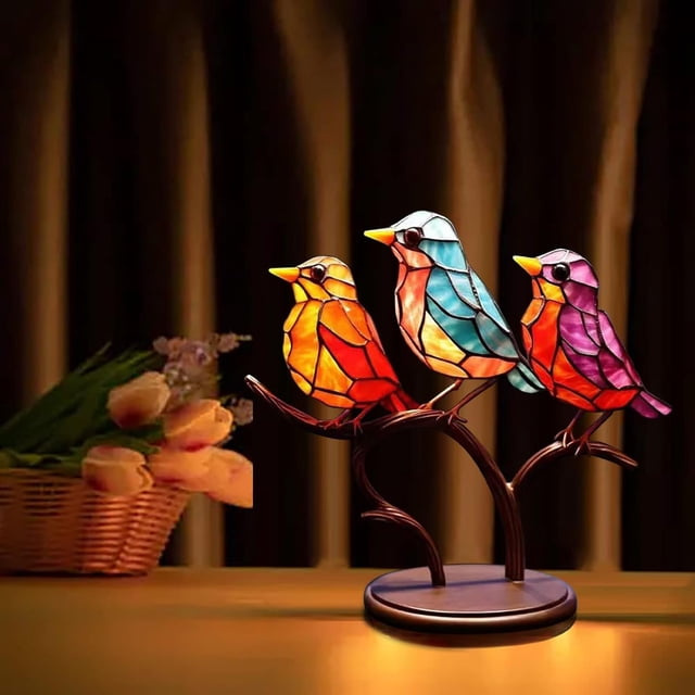 Adornos para observar aves Adornos para decoración del hogar Cien flores Colgante para observar aves Serie de observación de aves Decoración de metal para el hogar (D)