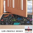 thumbnail image 3 of Math Equations Symbols Black Pattern Door Rugs,Washable Non Slip Door Mats Indoor,Decorative Door Mats,Entry Mat Indoor for Entrance,Bedroom,Kitchen,Bathroom,17"x30", 3 of 6