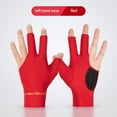 thumbnail image 4 of Open Finger Billiard Pool Gloves Adjustable Sticker Polyester Snooker Billiards Gloves Smooth Soft Portable Training Accessories mix-2pcs, 4 of 6