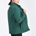 thumbnail image 5 of Winter clothing for women Plus Size Coat For Warm Lined Jacket Loose Fit Outerwear Cozy Soft Pullover For Cold Weather Comfortable Casual Wear With Pockets For Moms And Seniors, 5 of 6