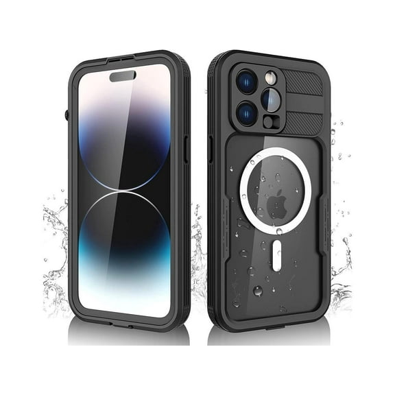 For iPhone 14 Pro Max 6.7 inch Waterproof Case with Built-in Screen Protector Dustproof Shockproof Rugged Full Body Underwater Protective Cover