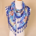 thumbnail image 2 of Nochalofo Scarf for Women Lace Tassel Floral Multicolor Print Hollow Scarf Shawl Wraps Scarves Cone Size, 2 of 5