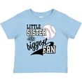 thumbnail image 3 of Inktastic Little Sister and Biggest Baseball Fan Girls Baby T-Shirt, 3 of 5