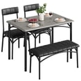 thumbnail image 2 of Ourlova Dining Table Set for 4, Kitchen Table with Upholstered Bench and 2 Chairs, Kitchen Table and Chairs Set, 2 of 9