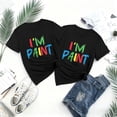 thumbnail image 6 of Artsadd Funny Couple T-Shirt, I Love to Finger Paint, I’m Paint, Painting Meme His and Hers Valentine's Day Matching Couple T-Shirt, 6 of 7