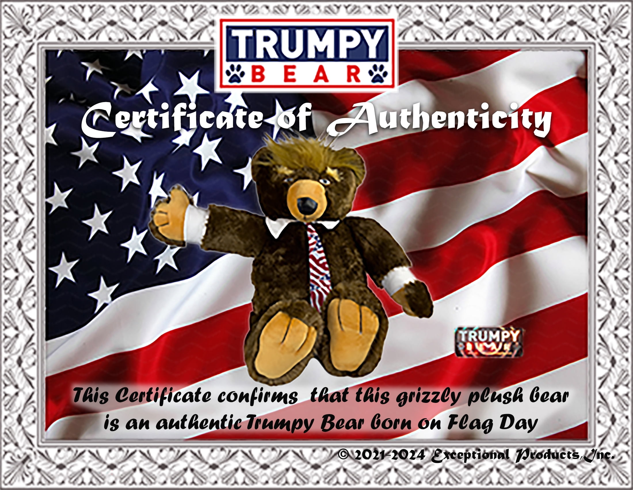 Trumpy Bear 2024 as seen on TV, the original Third Edition Trumpy