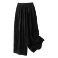 thumbnail image 1 of Pantalones anchos vintage holgados de primavera-verano para mujer - Pantalones casuales de cintura alta, 1 of 4