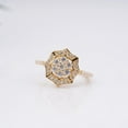 thumbnail image 3 of Diastar Jewels Round Cut Cubic Zirconia 14K Yellow Gold Finish Engagement Wedding Ring, 3 of 4