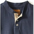 thumbnail image 2 of Venado Henley Long Sleeve Shirts for Men - Mens Henley with Flex Material (Small, Navy), 2 of 6