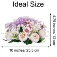 thumbnail image 4 of Fake Flowers Kissing Ball for Wedding Centerpieces Set of 2 Purple Artificial Flower Arrangements, 4 of 9