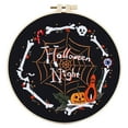 thumbnail image 2 of DIY Knitting Supplies,Halloween Embroidery Kit DIY Easy Embroidery Kit For Adults Beginners Stitching Kit Needlepoint With Pre Printed Fabric Hoop Thread Needles & Guidance, 2 of 9