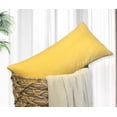 thumbnail image 3 of Aiking Home 12x24 inches Luxury Faux Suede Decorative Lumbar Pillow Cover - Yellow, 3 of 4