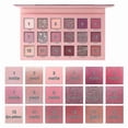 thumbnail image 4 of Paleta de sombras de ojos HUOGUO, 18 colores, mate, brillante, impermeable, 4 of 5