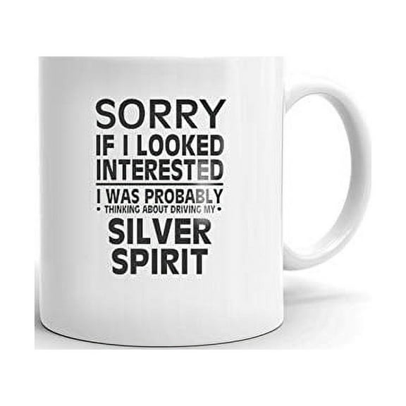 Thinking about my SILVER SPIRIT Driver Coffee Tea Ceramic Mug Office Work Cup Gift 11oz