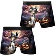 thumbnail image 3 of Spooky Halloween Night Witch Beagle Glowing Pumpkins All Over Print Boxer Briefs Underwear for Men Dad Beagles Dog Lover Gifts Idea - 12015, 3 of 6