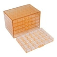 thumbnail image 5 of Milageto Nail Arts Storage Box 120 Jewelry Organizer for Earring Beads Glitters Orange, 5 of 8