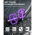 thumbnail image 3 of VICTGOAL Nylon Bicycle Pedals 9/16 DU Bearings Non-Slip Flat Platform Ultralight for MTB Road Bike Cycling Parts, 3 of 10