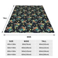 thumbnail image 3 of Cauagu Colorful Turtles Pattern Flannel Bed Blankets,Fleece Blanket Comfortable Air Conditioning Blanket for Sofa Bed Travel Couch & Living Room -80"x60", 3 of 8