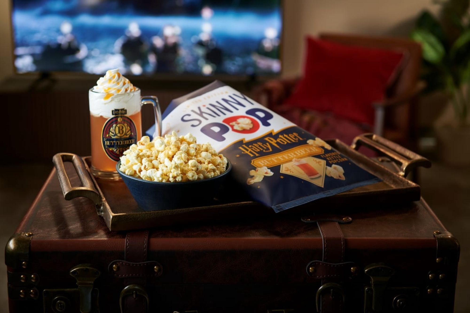 SKINNYPOP Harry Potter Butterbeer Flavored Kettle Popcorn, 5.3 oz Bag