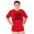 thumbnail image 5 of Speak Fluent Movie Quotes Classic Crewneck T Shirts Boy Girl Teen Brisco Brands XS, 5 of 6