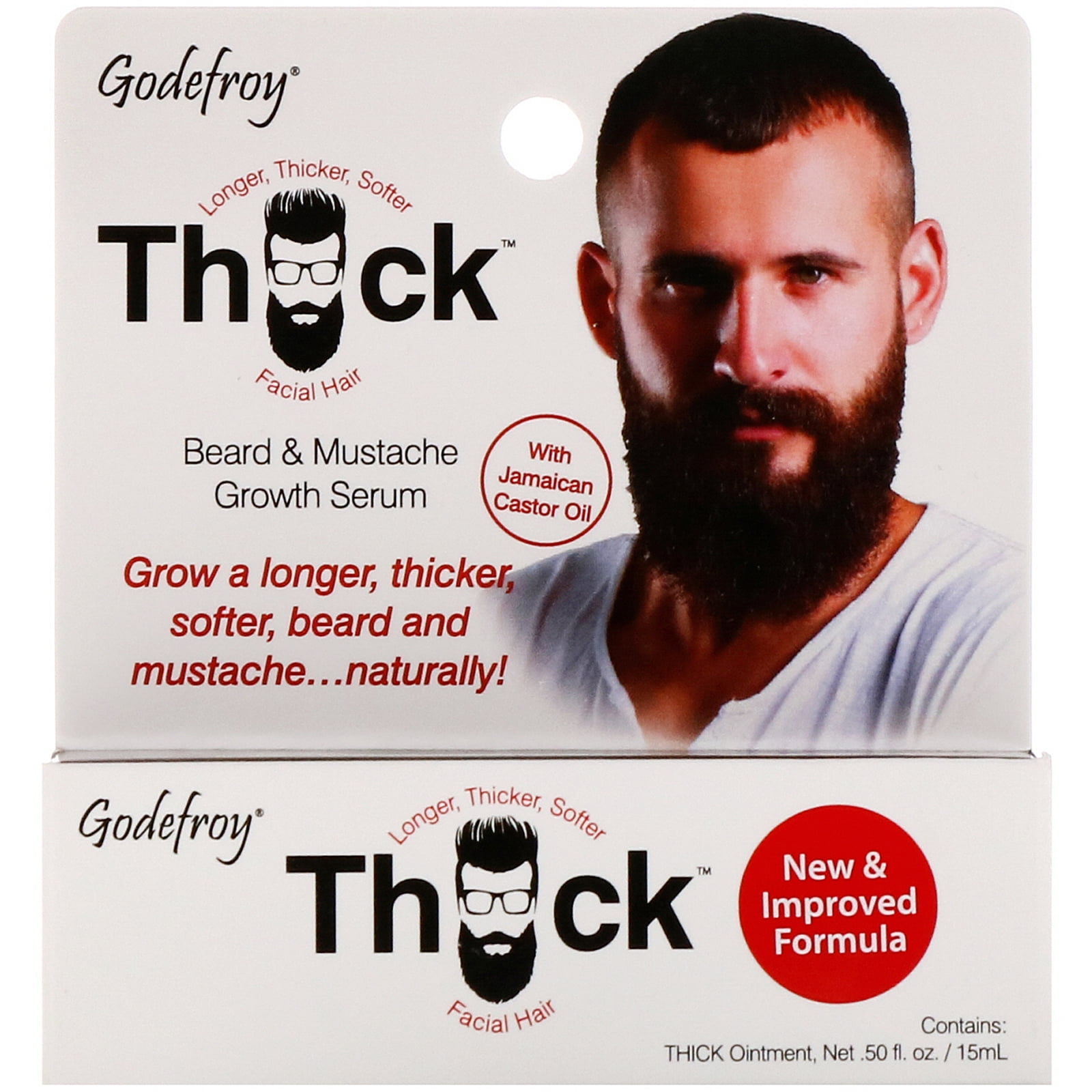 Godefroy Godefroy Thick Beard Mustache Growth Serum 0 50 Oz