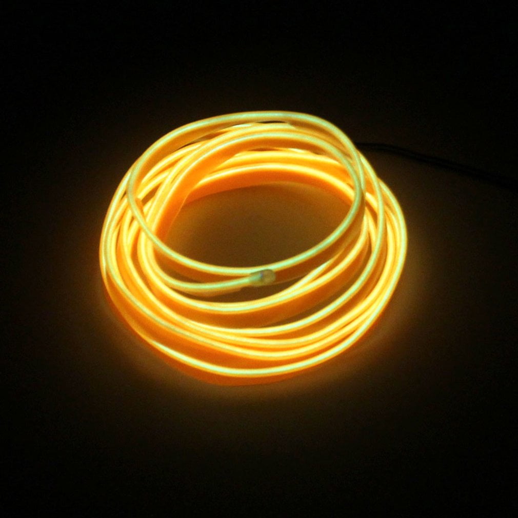 3V/12V/USB Controller Glow LED Light El Wire String Strip Rope Car Dance Party 