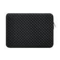 thumbnail image 3 of LLAYOO 15 Inch Laptop Sleeve Diamond Foam Shock Resistant Neoprene Padded Case Fluffy Lining Protective Zipper Cover Carrying Bag Compatible with 15.4 MacBook Pro Touch Bar A1707 A1990(Black), 3 of 8