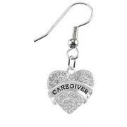 Caregiver, Genuine Austrian Cut Crystal Heart, The Perfect Gift, On Fishhook Earrings, Hypoallergenic-Safe, No Nickel, Lead, Or Cadmium in The Metal. 2015