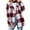 Wine, variant on jsaierl Woman Long Sleeve Plaid Shacket Jacket Autumn Open Front Casual Outerwear Button Down Hooded Coat Tops Jacket