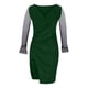 thumbnail image 4 of ICHUANYI Liquidación Vestido Irregular de Malla de Taladro Caliente de Manga Larga Sexy con Cuello en V a la Moda para Mujer ICHUANYI WER202308250149, 4 of 8