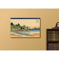 thumbnail image 3 of wall26 - Canvas Wll Art - Enoshima in Sagami Province by Japanese Artist Hokusai - Thirty-six Views of Mount Fuji Series - Giclee Print and Stretched Ready to Hang - 32"x48", 3 of 5