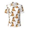 thumbnail image 2 of Daiia German Shepherd Dog Pattern Men’s Polo Shirts,Solid Deck Shirt,Classic Fit, Breathable Cotton Polo for Casual and Sport Wear-Large, 2 of 7