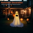 thumbnail image 2 of Fantasma Halloween 65 Pulgadas Con Pilas para Jardín Porche Y Césped, 2 of 9