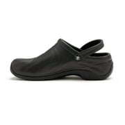 Anywear Zone Womens Healthcare Professional Injected Clog with Backstrap, 10, Black