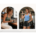 thumbnail image 6 of ANRABESS Womens Scoop Neck Ribbed Tank Tops Knit Sleeveless Racerback Workout Tops Slim Fitted Basic Cami Shirts Casual Summer Outfits Sky Blue XL, 6 of 12