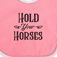 thumbnail image 4 of Inktastic Hold Your Horses Boys or Girls Baby Bib, 4 of 4