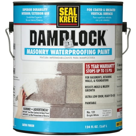 paint waterproofing seal krete masonry bright pail oz fl walmart
