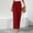 #0188-Red, variant on Womens Loose Wide Leg Modern Dance Pants with Pockets Elastic Waist Casual Trousers Bottoms for Daily Party