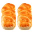 thumbnail image 1 of LEEYNEER2pcs Simulation Bread Toy Squeeze Toy Fake Bread Prop Bread Food Model Ornament, 1 of 6