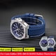 thumbnail image 2 of Correa de reloj de silicona de goma para Casio Edifice EFB-680 ECB10YD Correa de reloj para hombre Ocean Heart EFB680 Correa convexa de 12 mm y 14 mm, 2 of 5
