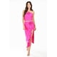 thumbnail image 5 of Conjunto crop top y falda con flor Roman Fashion /Juvenil, 9306 (Fiusha) fucsia G, 5 of 6