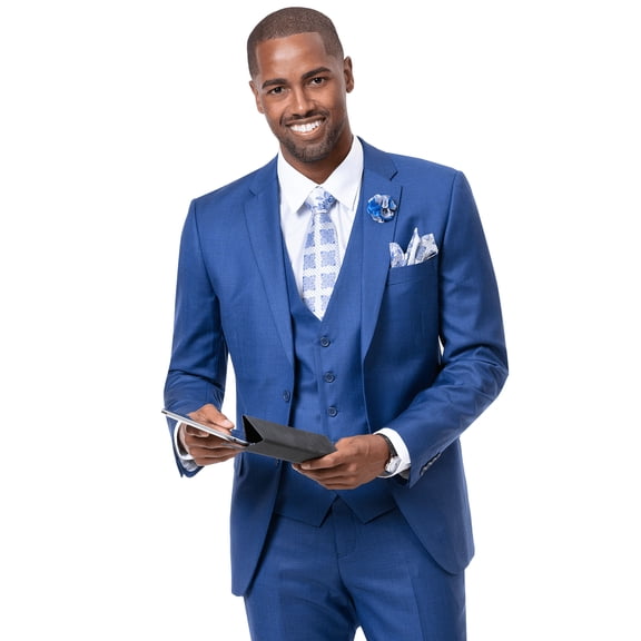 Midnight Single Breasted Two Button Timeless Long Slim Fit Suit M18014