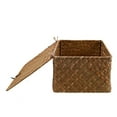 thumbnail image 3 of Wicker Storage Basket Set of 3 - Seagrass with Lid, 3 of 5