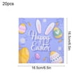 thumbnail image 2 of Decoración del hogar, Productos festivos, Servilletas de papel con estampado de conejito de Pascua con temática animal, Toallas de papel desechables para fiestas y restaurantes, Adecuadas para decora, 2 of 5